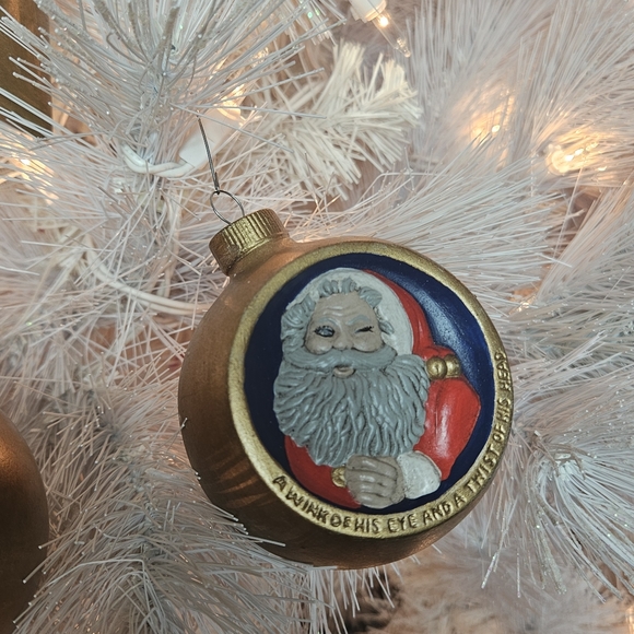 Ornaments~ Vintage one-of-a-kind Christmas set of 12 hand painted - Picture 2 of 16